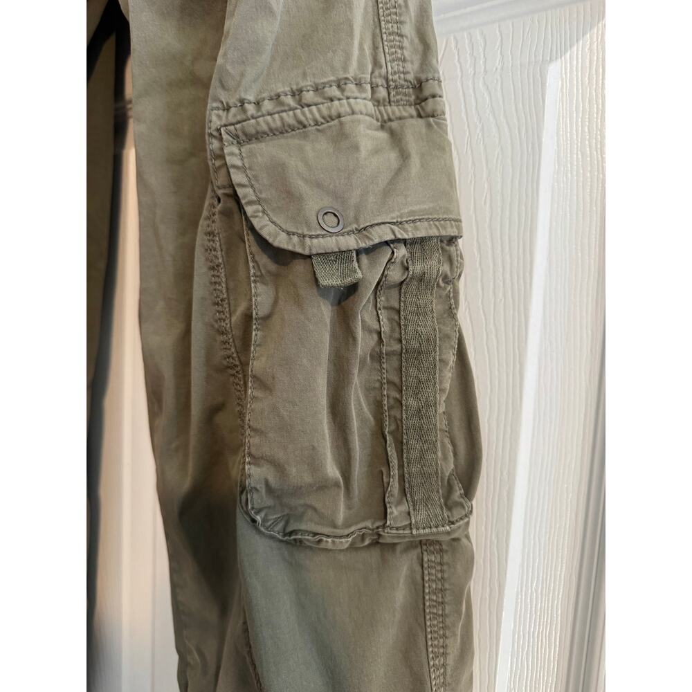 Garage Distressed Army Green Cargo Pants Size 00 - Picture 4 of 6